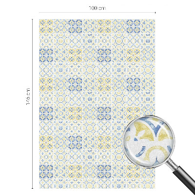 Sichtschutzfolie Fenster Buntglasoptik Klassische Fliesen