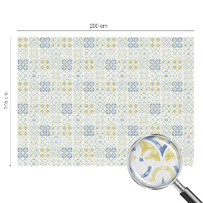 Sichtschutzfolie Fenster Buntglasoptik Klassische Fliesen