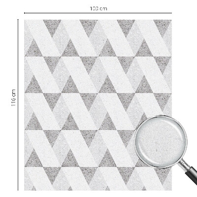 Sichtschutz Klebefolie Buntglasoptik Graue Dreiecke