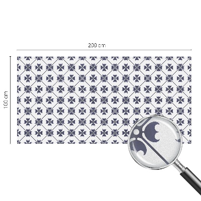 Sichtschutzfolie Fenster Buntglasoptik Pflanzenmotiv