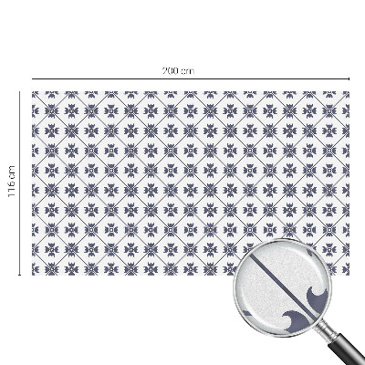 Sichtschutzfolie Fenster Buntglasoptik Pflanzenmotiv