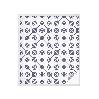 Sichtschutzfolie Fenster Buntglasoptik Pflanzenmotiv