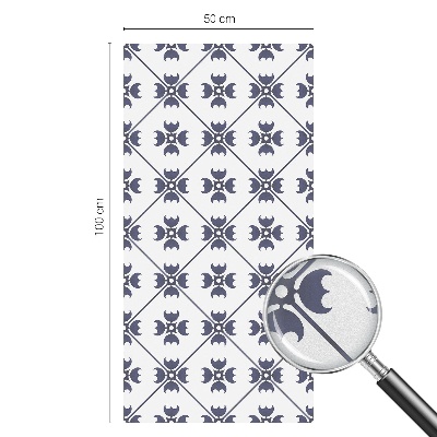 Sichtschutzfolie Fenster Buntglasoptik Pflanzenmotiv