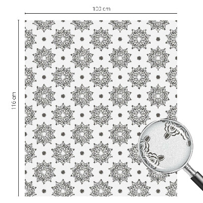 Sichtschutzfolie Fenster Buntglasoptik Klassische Rosetten