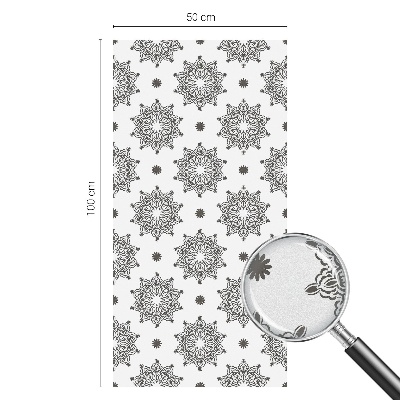 Sichtschutzfolie Fenster Buntglasoptik Klassische Rosetten