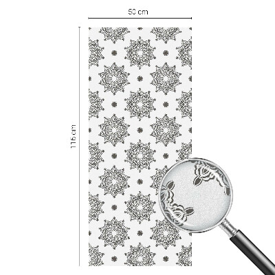 Sichtschutzfolie Fenster Buntglasoptik Klassische Rosetten