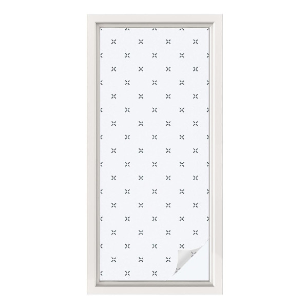 Folie für Fenster blickdicht Geometrische Kreuze