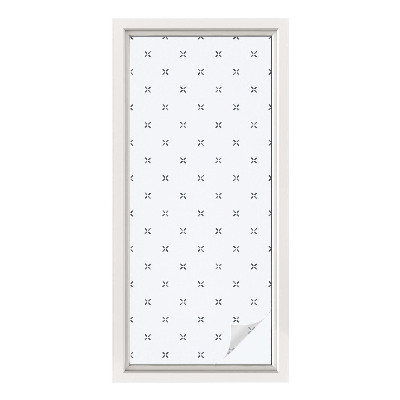 Folie für Fenster blickdicht Geometrische Kreuze