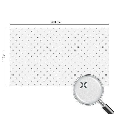 Folie für Fenster blickdicht Geometrische Kreuze