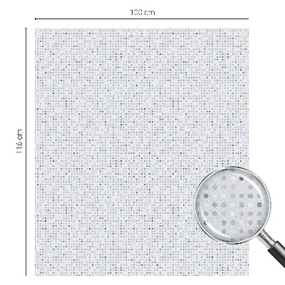 Sichtschutzfolie Fenster Buntglasoptik Pastellfarbene Punkte
