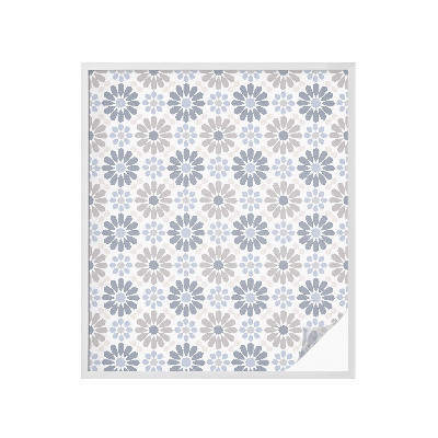 Sichtschutz Klebefolie Buntglasoptik Blumenmosaik