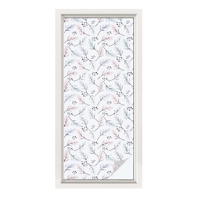 Fensterfolie Sichtschutz Pflanzenblätter