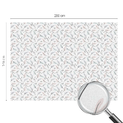 Fensterfolie Sichtschutz Pflanzenblätter