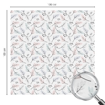 Fensterfolie Sichtschutz Pflanzenblätter