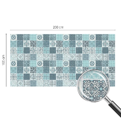 Sichtschutzfolie Fenster Buntglasoptik Boho-Fliesen