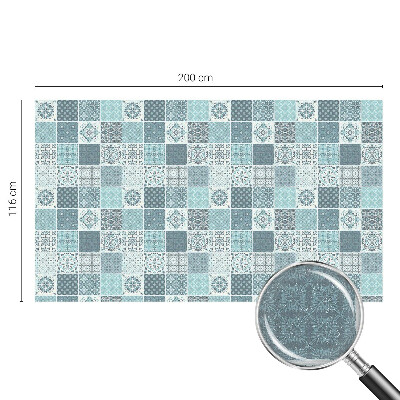 Sichtschutzfolie Fenster Buntglasoptik Boho-Fliesen