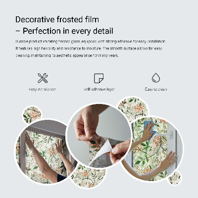 Klebefolie Fenster Sichtschutz Blumenrauten