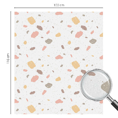 Klebefolie Fenster Sichtschutz Abstrakter Terrazzo