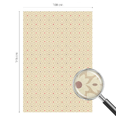 Sichtschutzfolie Fenster Buntglasoptik Blumenmuster