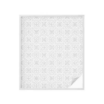 Folie für Fenster blickdicht Blumensymmetrie