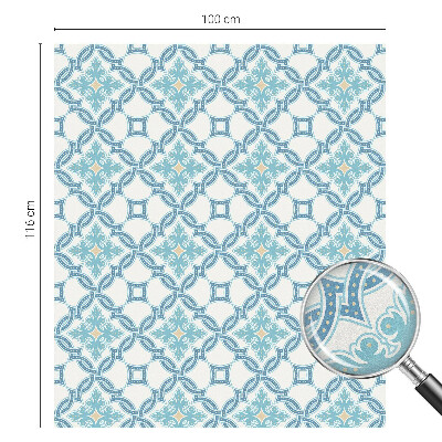 Sichtschutzfolie Fenster Buntglasoptik Klassische Symmetrie