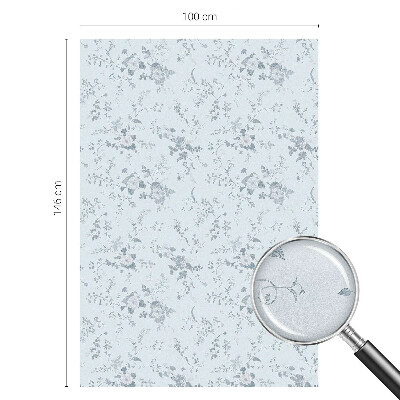 Klebefolie Fenster Sichtschutz Zarte Blüten