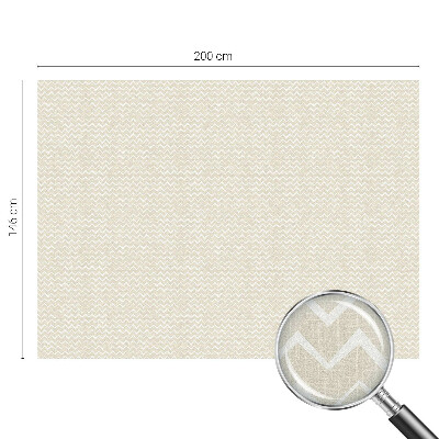 Sichtschutz Klebefolie Buntglasoptik Beige Zickzack