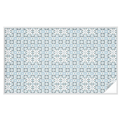 Sichtschutz Klebefolie Buntglasoptik Geometrische Muster