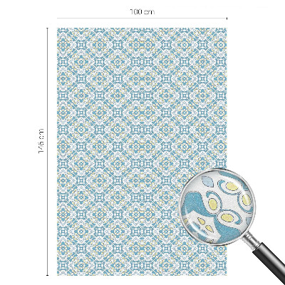 Sichtschutzfolie Fenster Buntglasoptik Geometrische Rosetten
