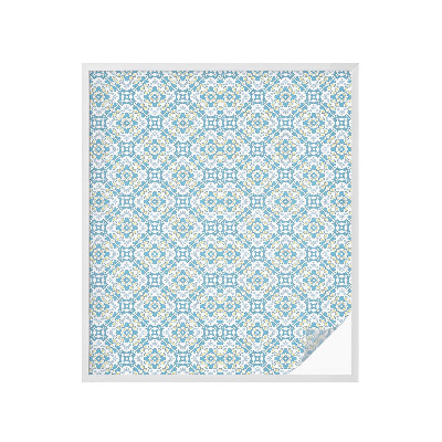 Sichtschutzfolie Fenster Buntglasoptik Geometrische Rosetten