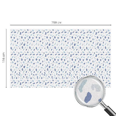 Klebefolie Fenster Sichtschutz Blaue Muster