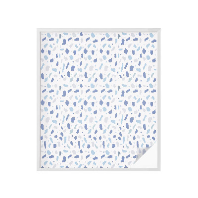 Klebefolie Fenster Sichtschutz Blaue Muster