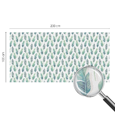 Sichtschutz Klebefolie Buntglasoptik Tropische Blätter