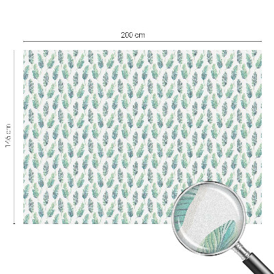 Sichtschutz Klebefolie Buntglasoptik Tropische Blätter