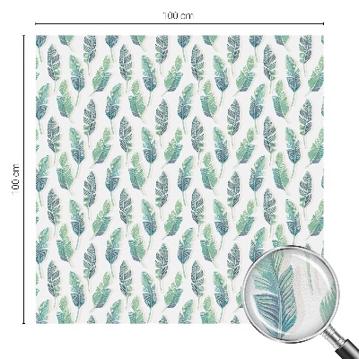 Sichtschutz Klebefolie Buntglasoptik Tropische Blätter