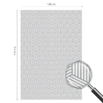 Folie für Fenster blickdicht Hexagonale Körper