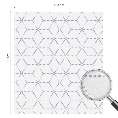 Sichtschutzfolie Fenster Buntglasoptik Lila Rauten