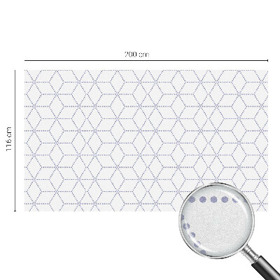 Sichtschutzfolie Fenster Buntglasoptik Lila Rauten