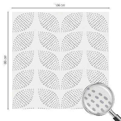 Sichtschutz Klebefolie Buntglasoptik Gepunktete Blätter