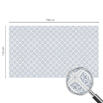 Sichtschutzfolie Fenster Buntglasoptik Zarte Rosetten