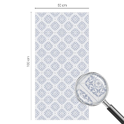 Sichtschutzfolie Fenster Buntglasoptik Zarte Rosetten