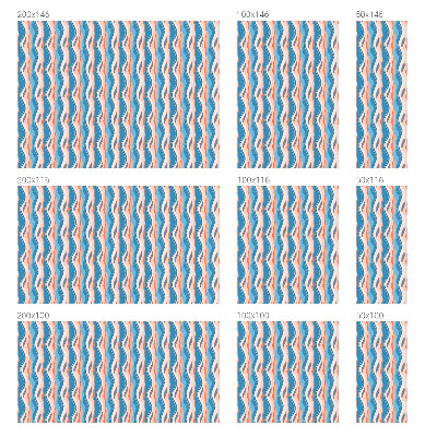 Fensterfolie Sichtschutz Wellenförmiger Rhythmus