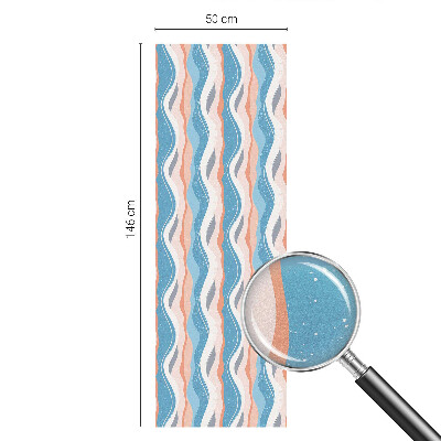 Fensterfolie Sichtschutz Wellenförmiger Rhythmus