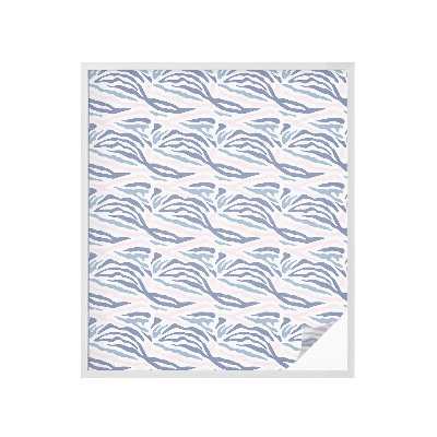 Sichtschutz Klebefolie Buntglasoptik Zebra-Muster