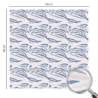 Sichtschutz Klebefolie Buntglasoptik Zebra-Muster