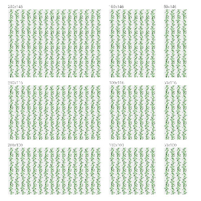 Klebefolie Fenster Sichtschutz Grüne Girlanden