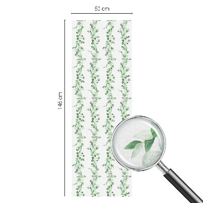 Klebefolie Fenster Sichtschutz Grüne Girlanden