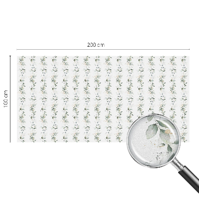 Sichtschutzfolie Fenster Buntglasoptik Pflanzenzauber