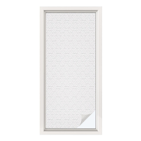 Folie für Fenster blickdicht Wellenlinien