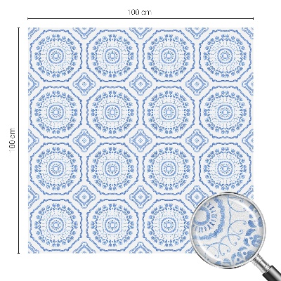 Sichtschutzfolie Fenster Buntglasoptik Blumenschmuck